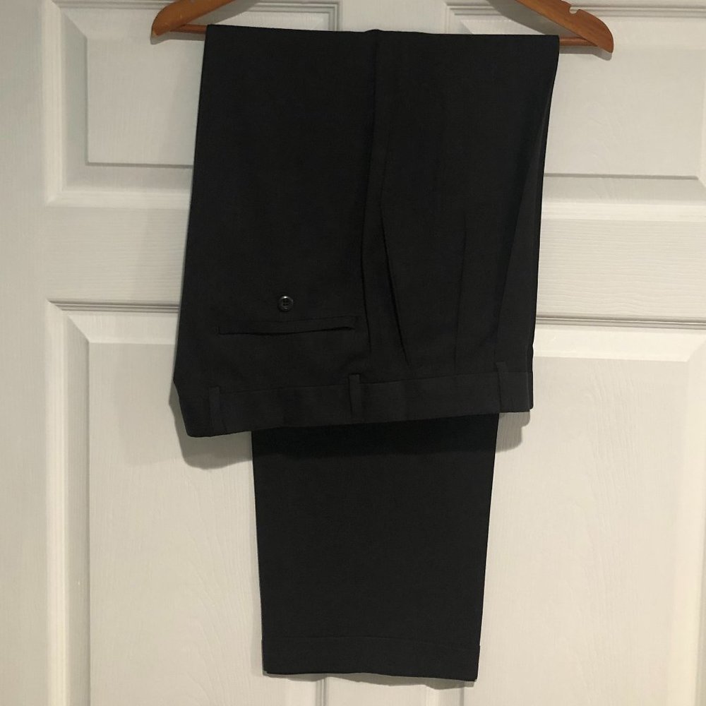 Louis Raphael Braggi mens charcoal slacks 34x30